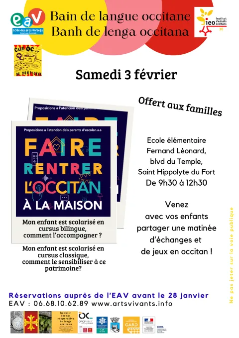 Bain de langue des familles